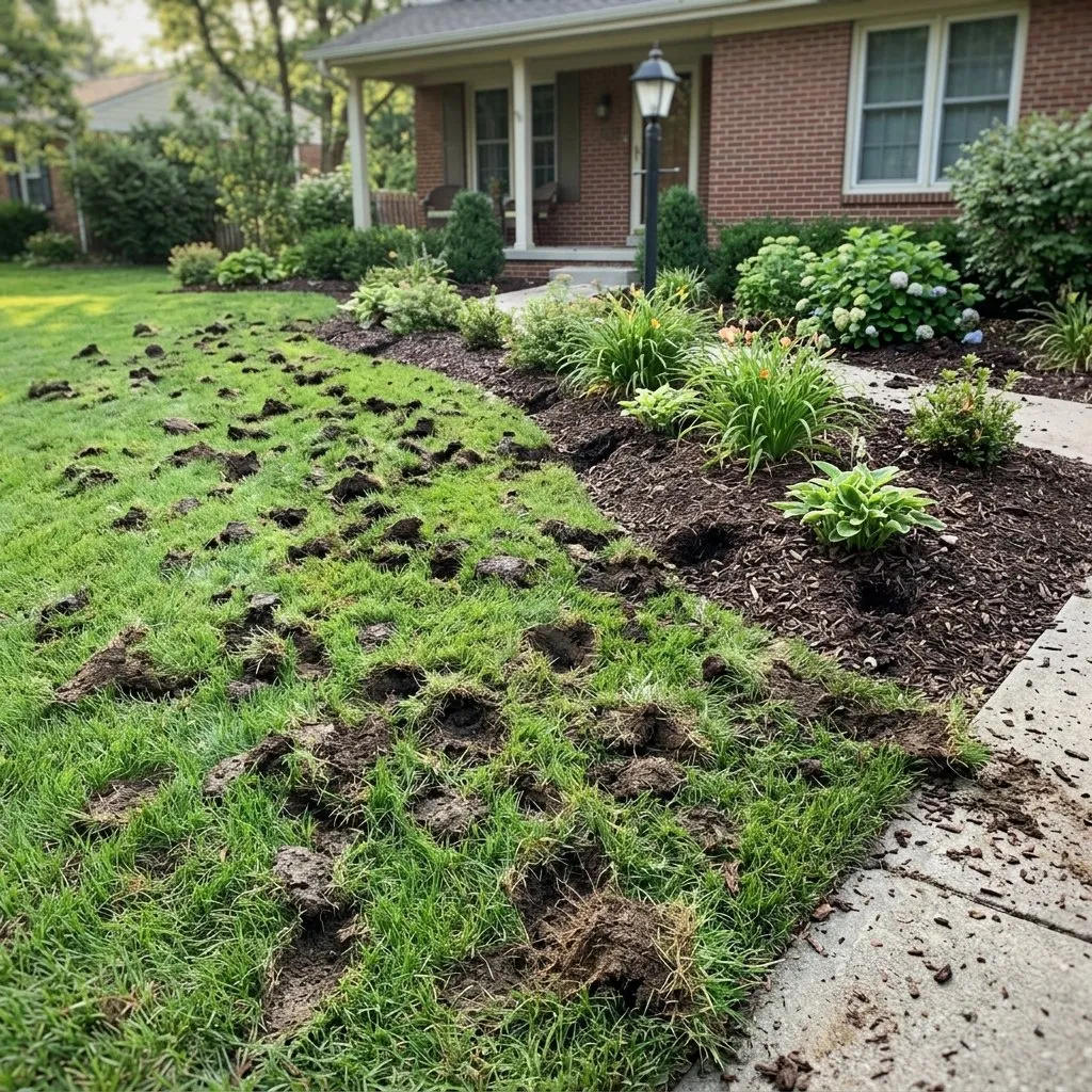 Skunk Removal in Columbus, GA: Holes in the Lawn