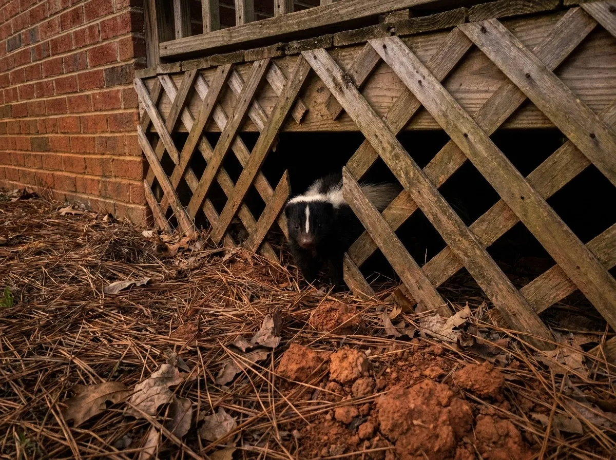 Skunk Trapping in Columbus, GA: Skunks Under the House